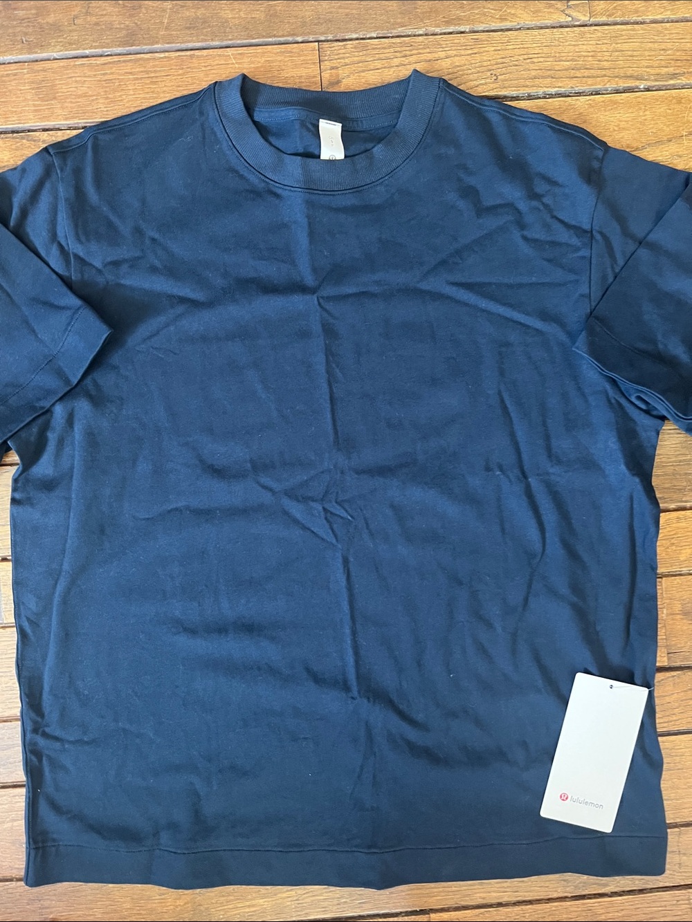 Lululemon True Navy Heavyweight Cotton Oversized T-Shirt Size S NWT